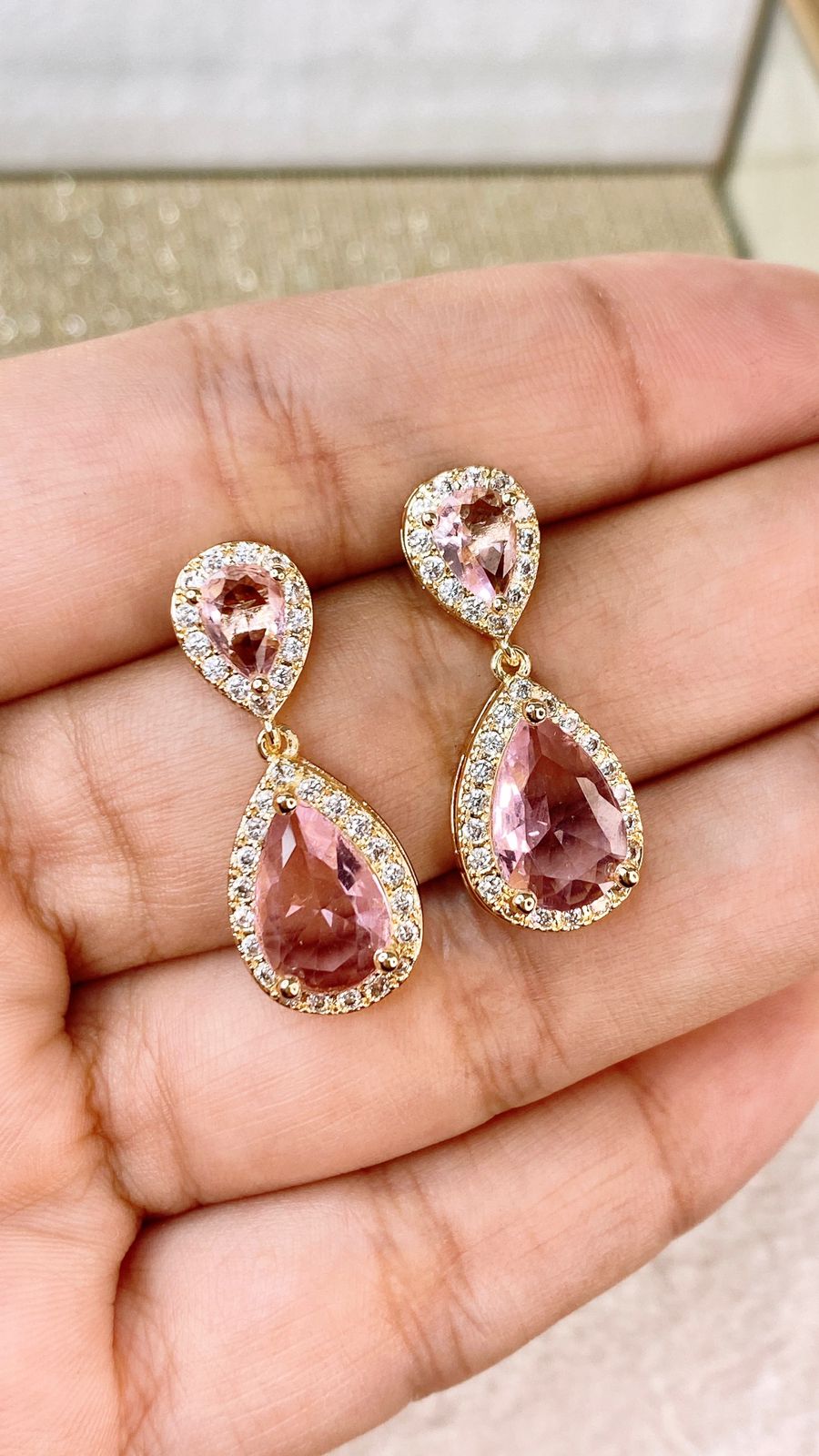 Arete de Chapa de Oro COA2167-1