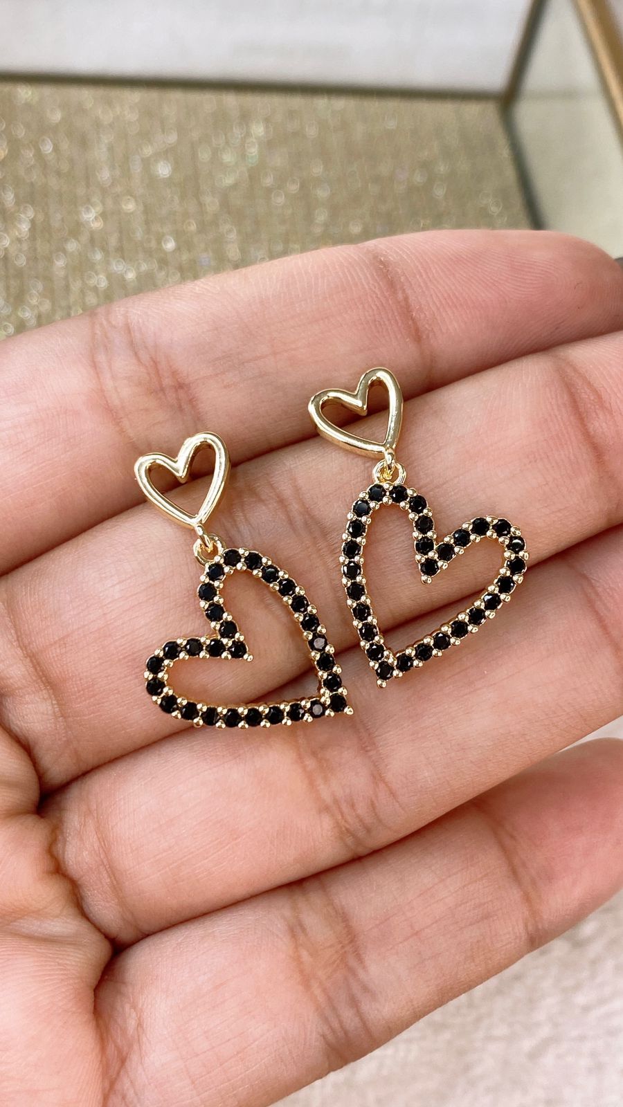 Arete de Chapa de Oro COA2168-2