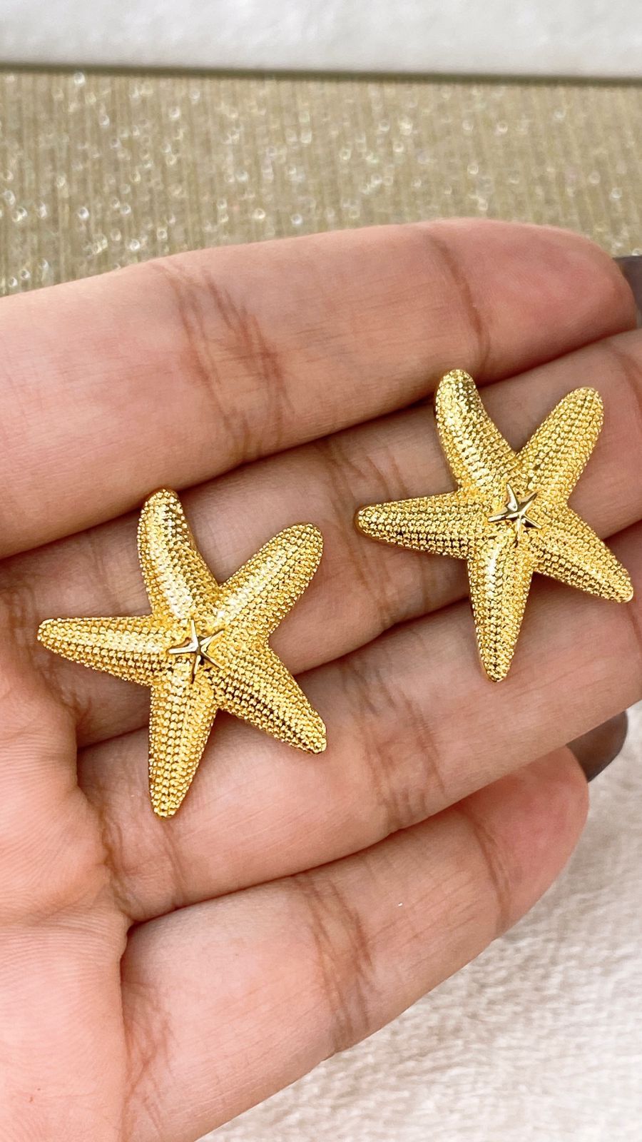 Arete de Chapa de Oro COA2158-1