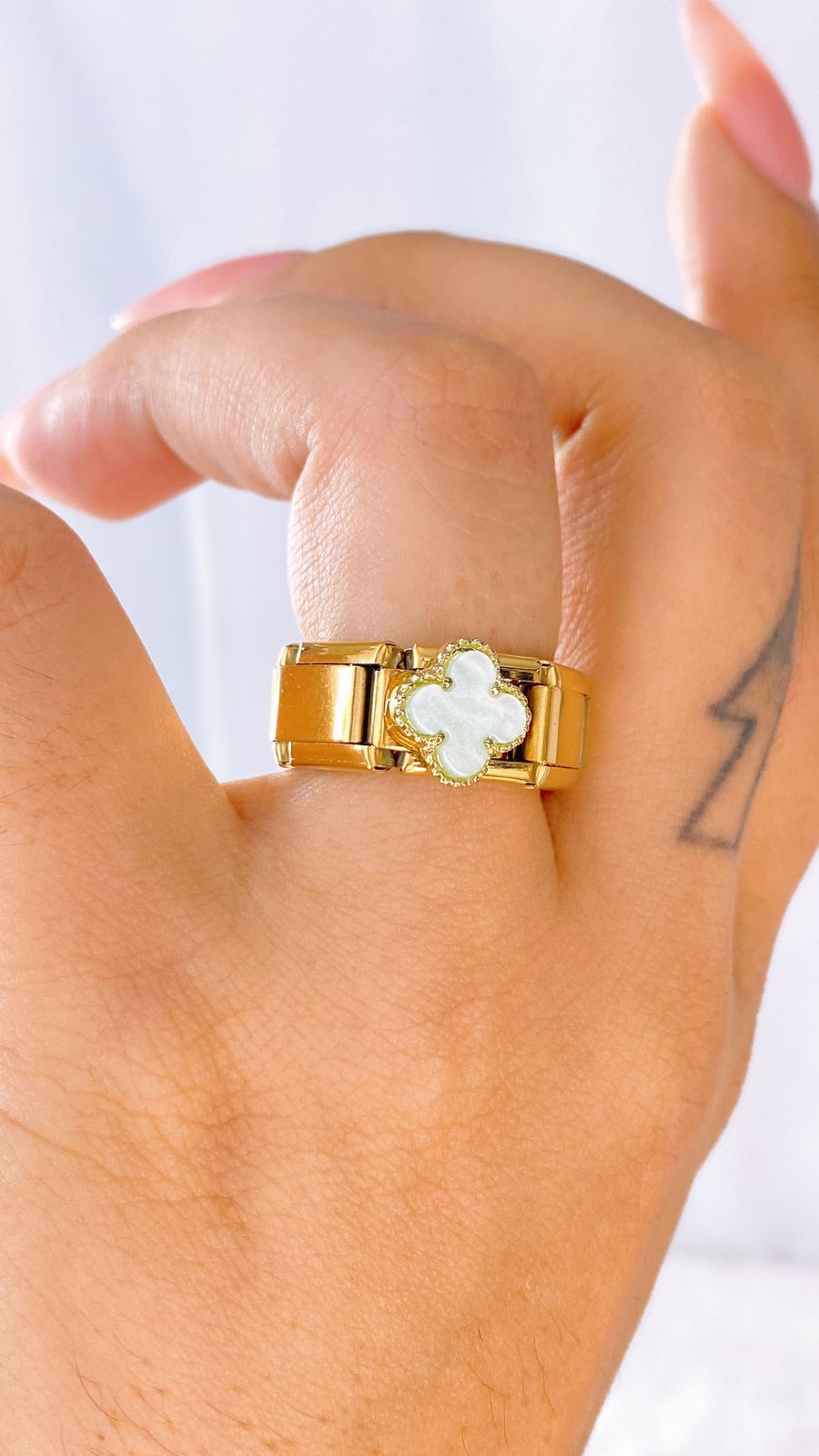 Anillo Italiano de Acero Inoxidable Ajustable RAI1070-1