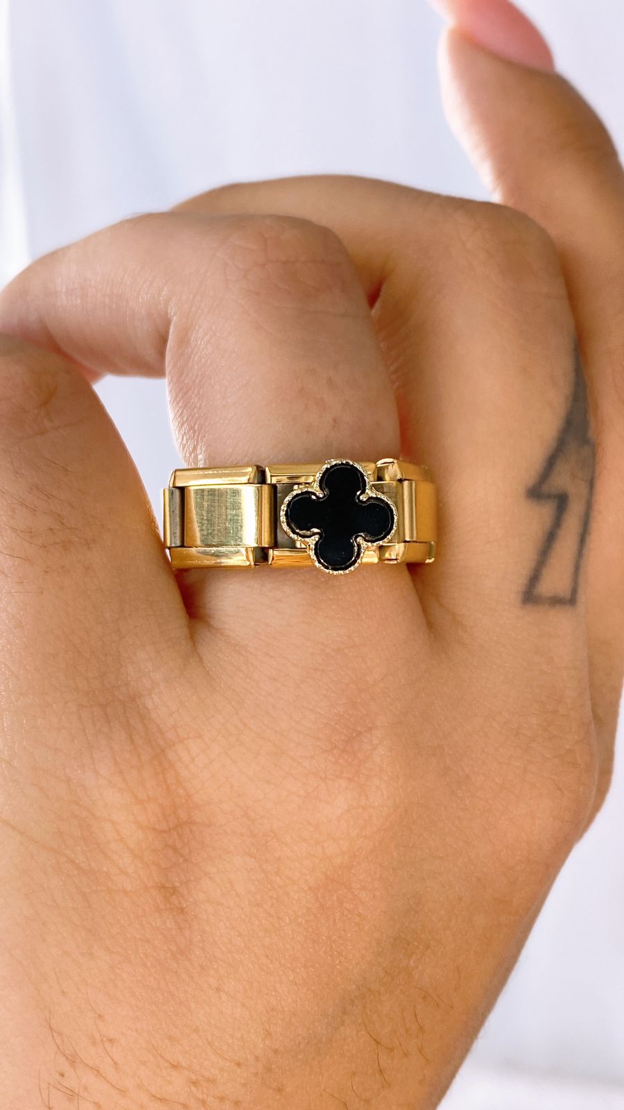 Anillo Italiano de Acero Inoxidable Ajustable RAI1074-1