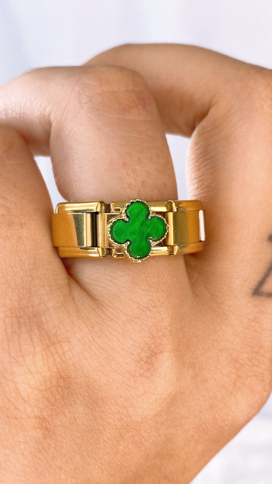 Anillo Italiano de Acero Inoxidable Ajustable RAI1069-1