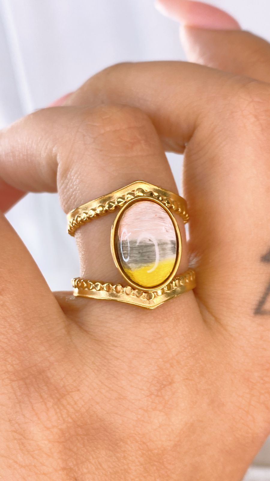 Anillo de Acero Inoxidable Ajustable RAI1076-3