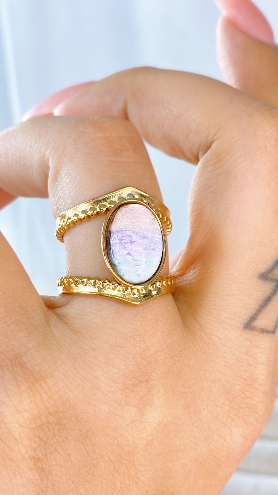 Anillo de Acero Inoxidable Ajustable RAI1076-2