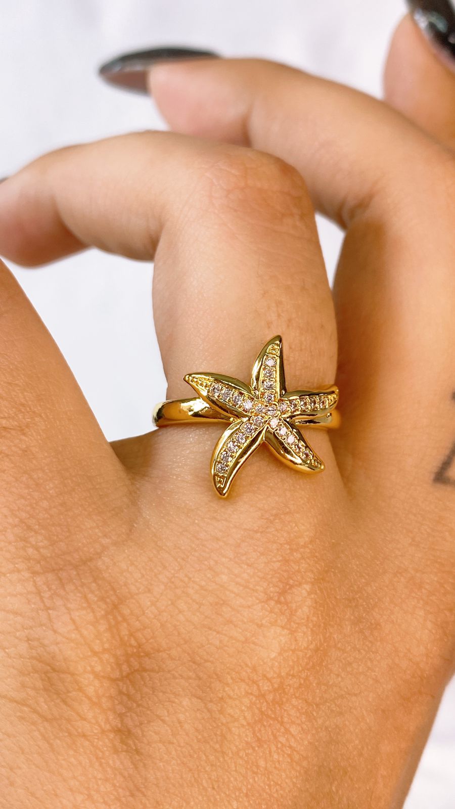 Anillo de Chapa de Oro Ajustable ACO1542-1