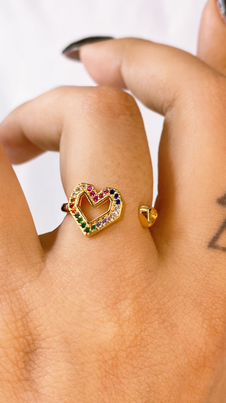 Anillo de Chapa de Oro Ajustable ACO1516-1