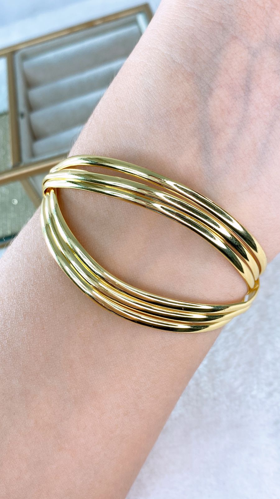 Pulsera de Chapa de Oro COP1630-1