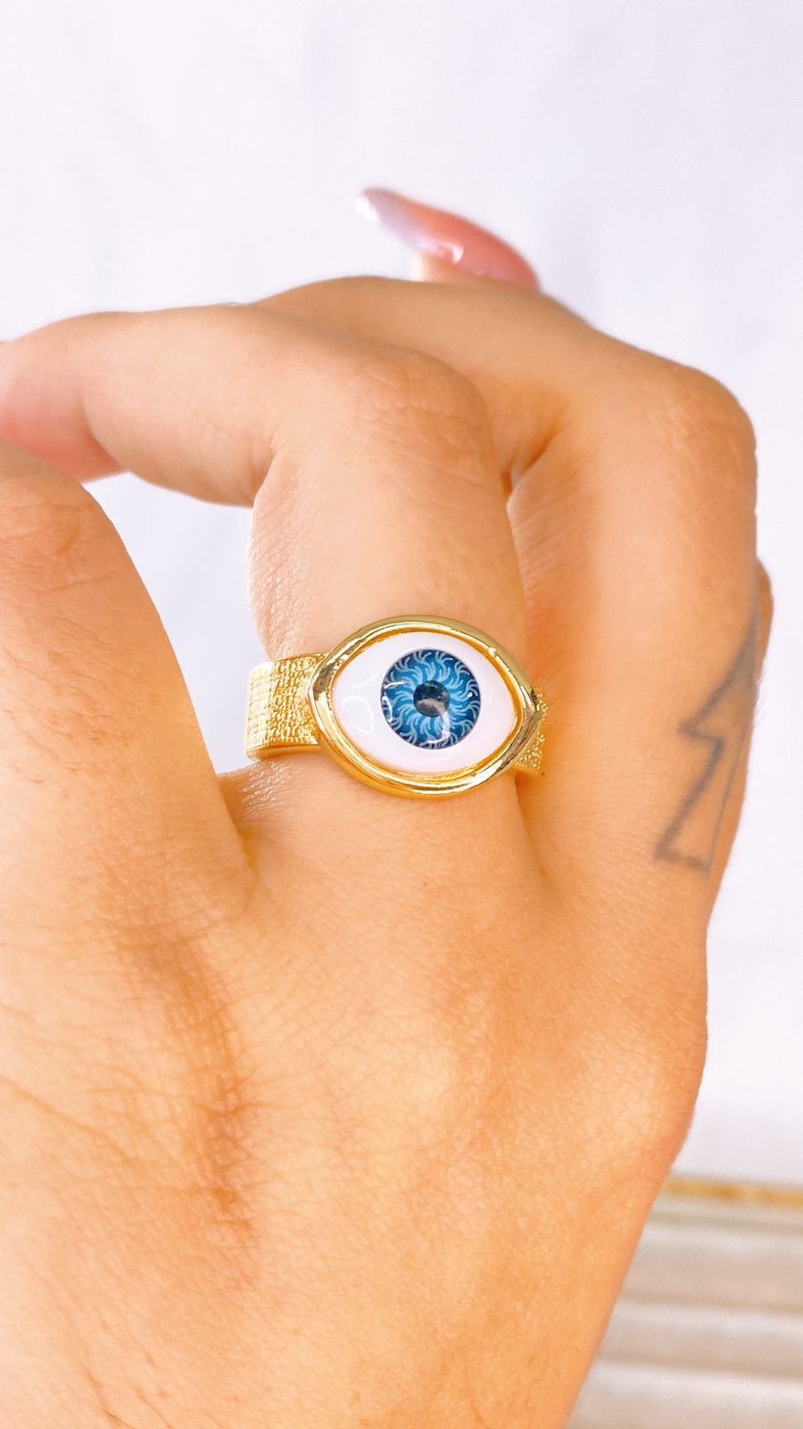 Anillo de Chapa de Oro Ajustable ACO1524-1