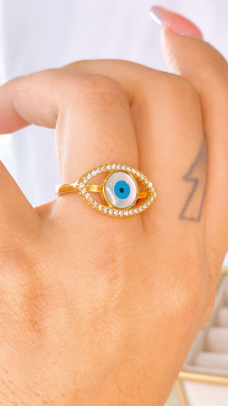 Anillo de Chapa de Oro Ajustable ACO1525-1