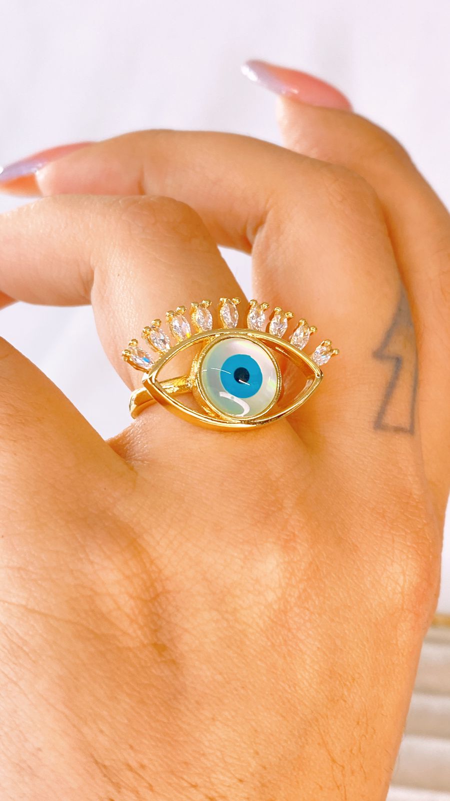 Anillo de Chapa de Oro Ajustable ACO1526-1