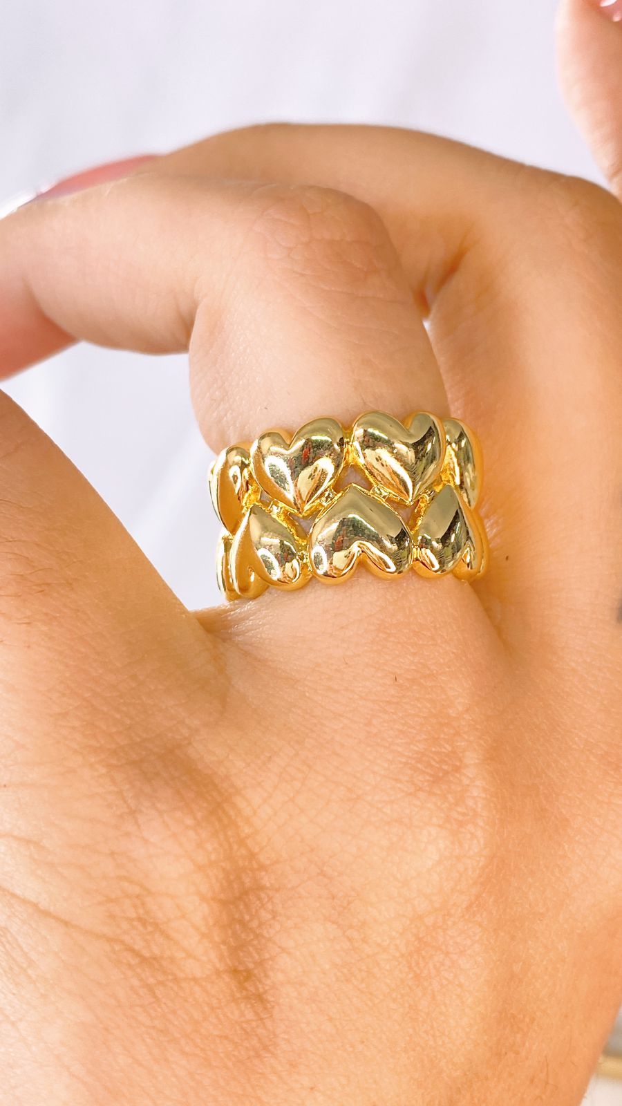 Anillo de Chapa de Oro Ajustable ACO1531-1