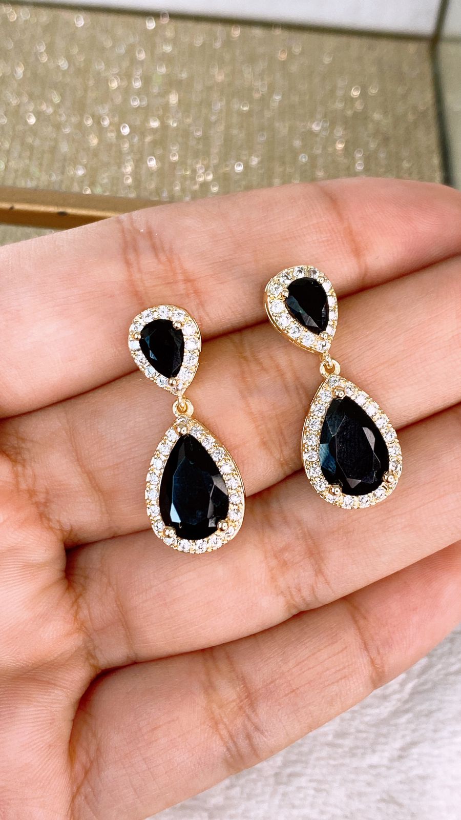 Arete de Chapa de Oro COA2366-1