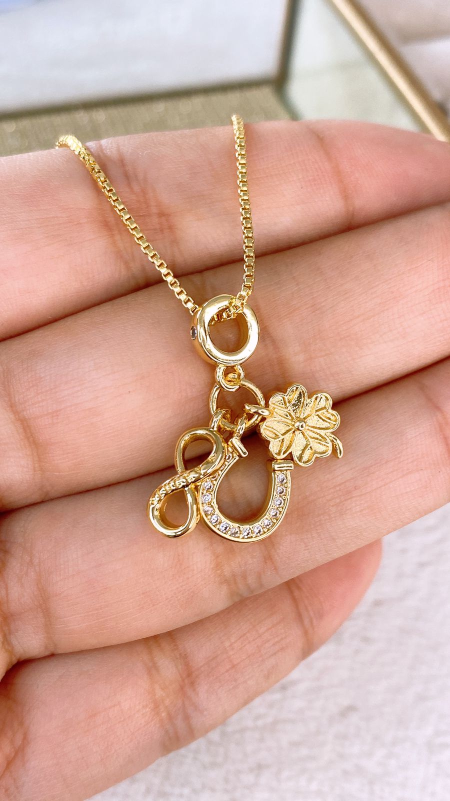 Collar de Chapa de Oro CC2297-1