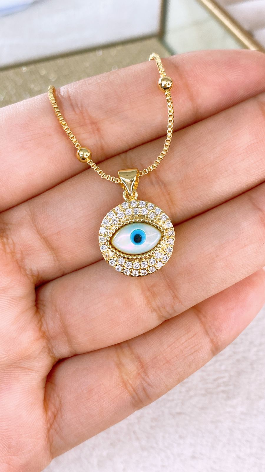 Collar de Chapa de Oro CC2300-1