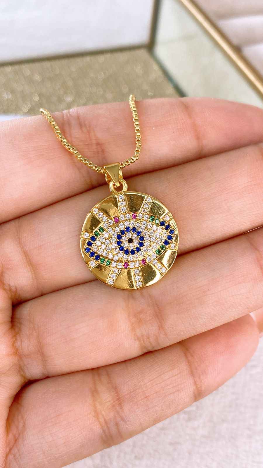 Collar de Chapa de Oro CC2301-1