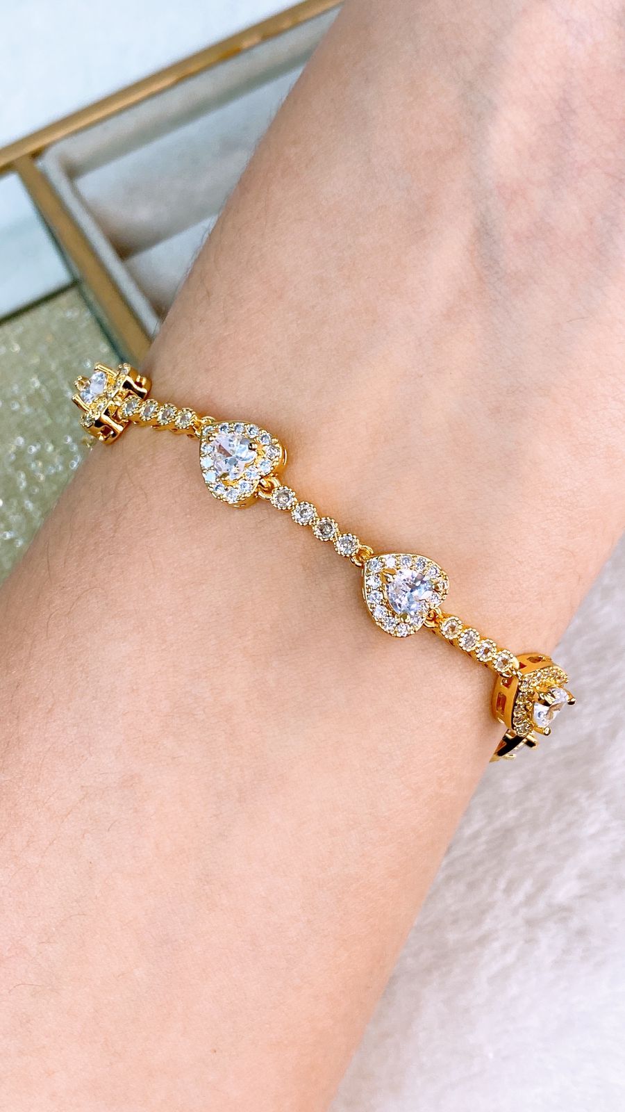 Pulsera de Chapa de Oro COP1636-1