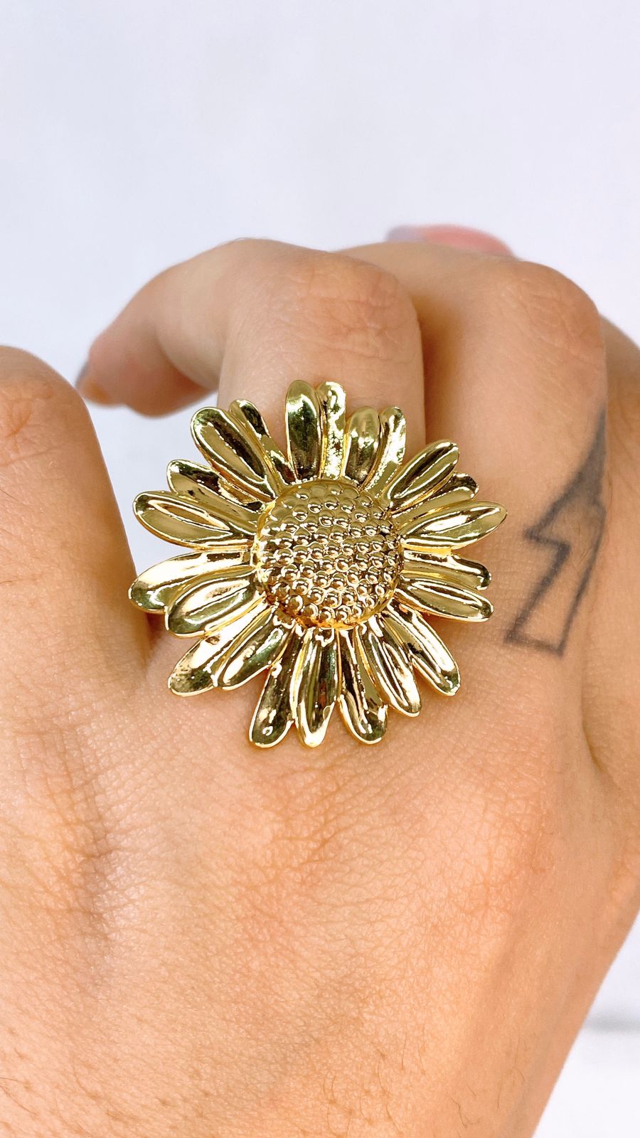 Anillo de Chapa de Oro Ajustable ACO1533-1