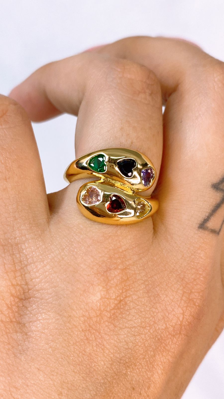 Anillo de Chapa de Oro Ajustable ACO1538-1