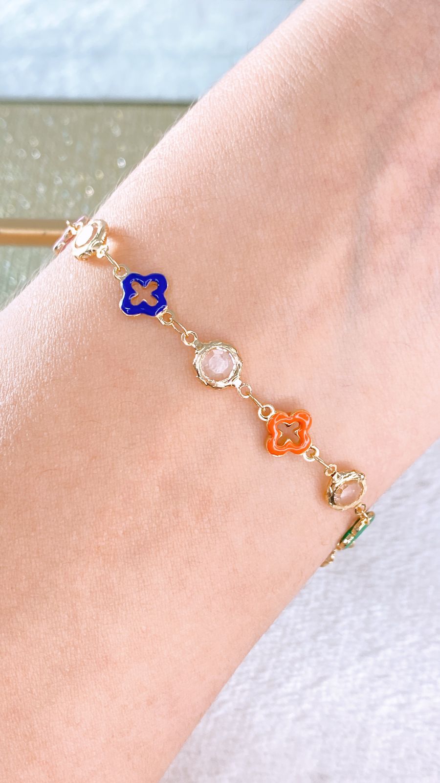 Pulsera de Chapa de Oro COP1634-1