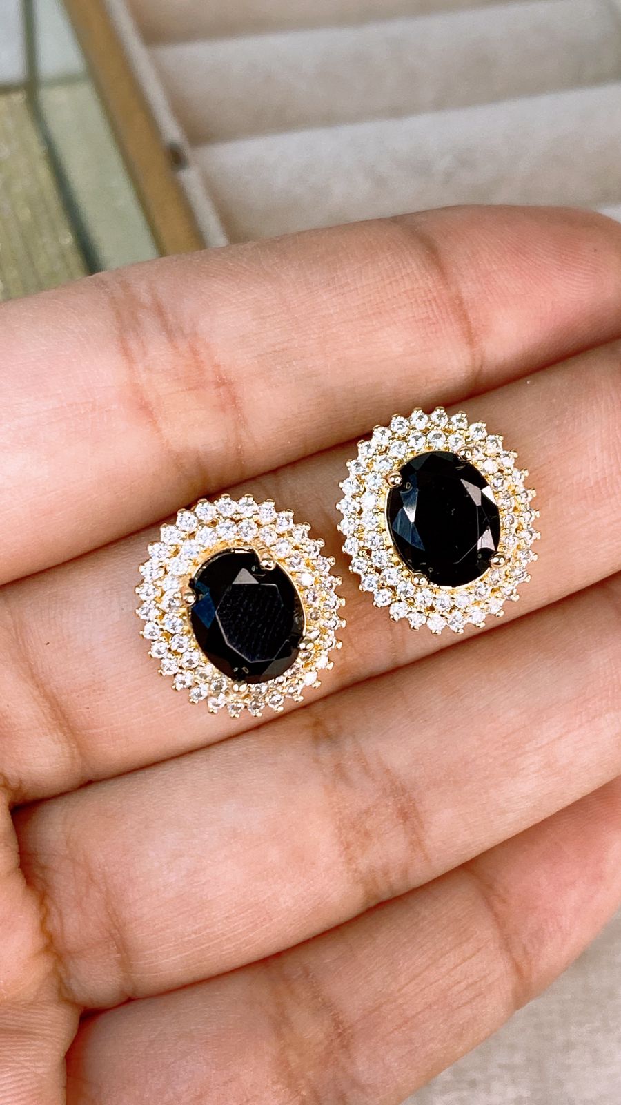 Arete de Chapa de Oro COA2385-2