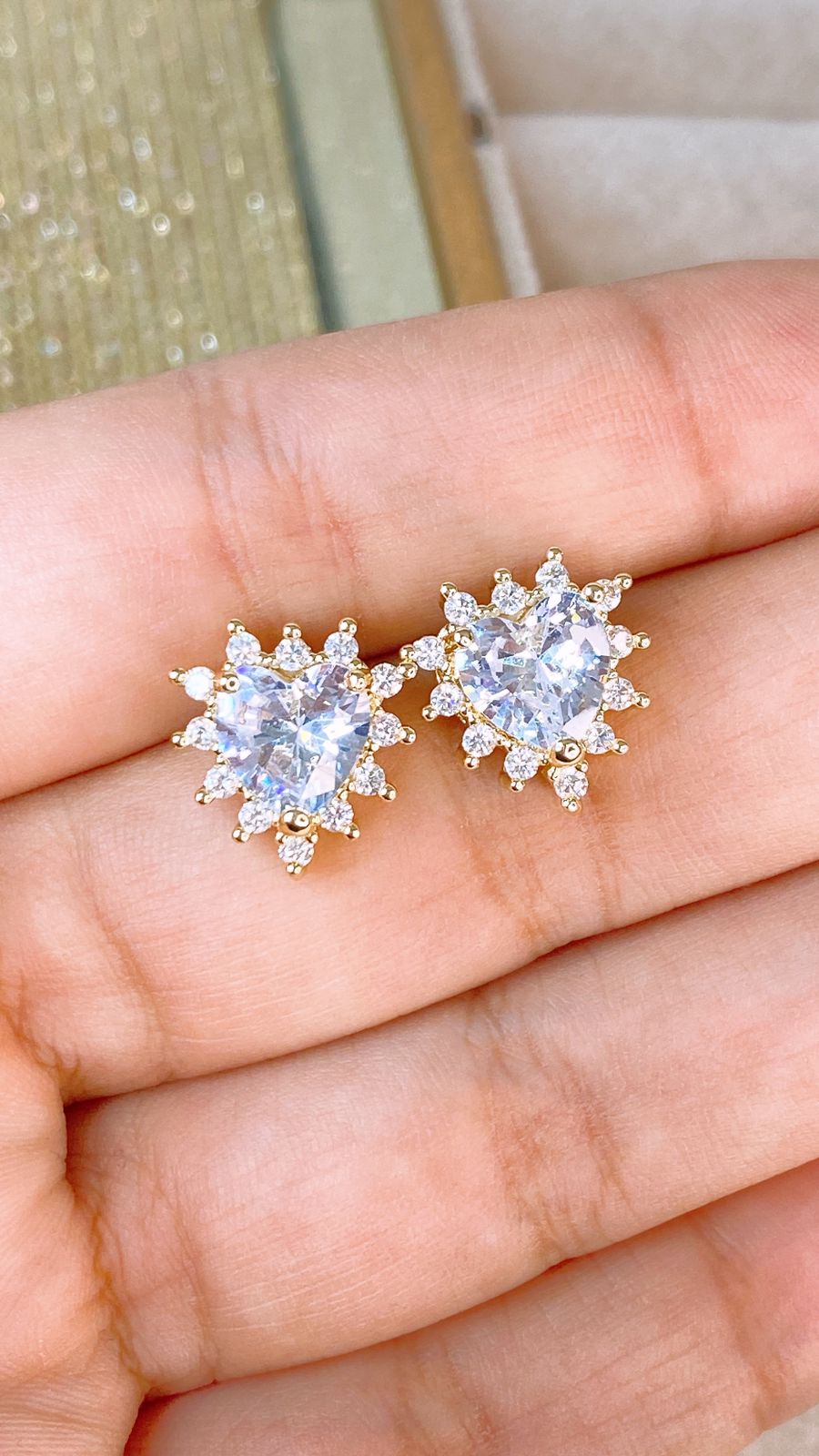 Arete de Chapa de Oro COA2383-1