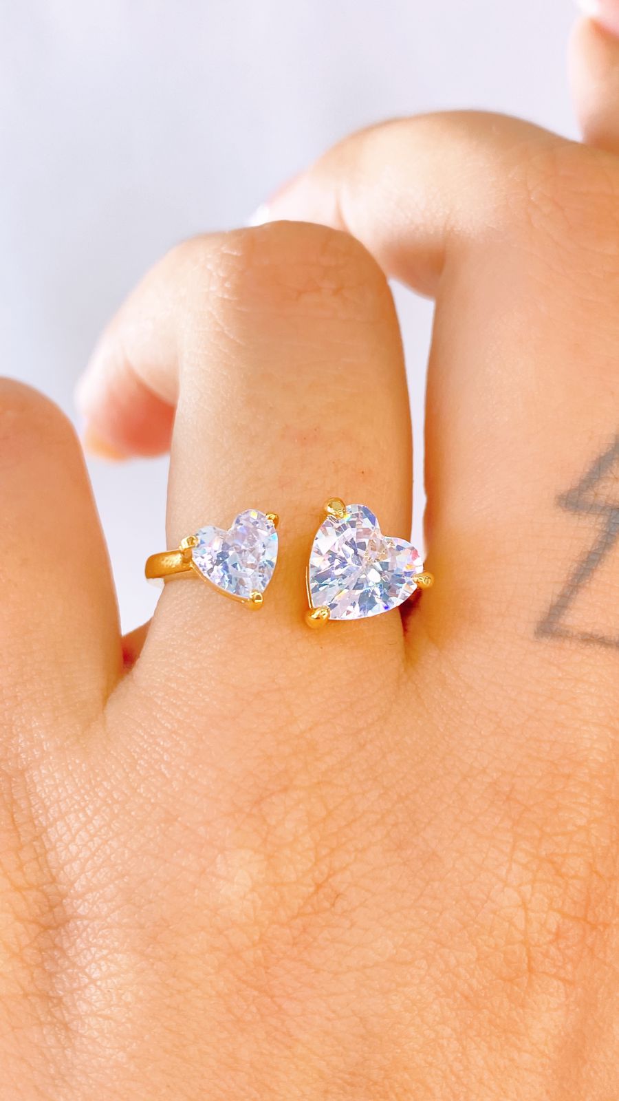 Anillo de Chapa de Oro Ajustable ACO1545-1