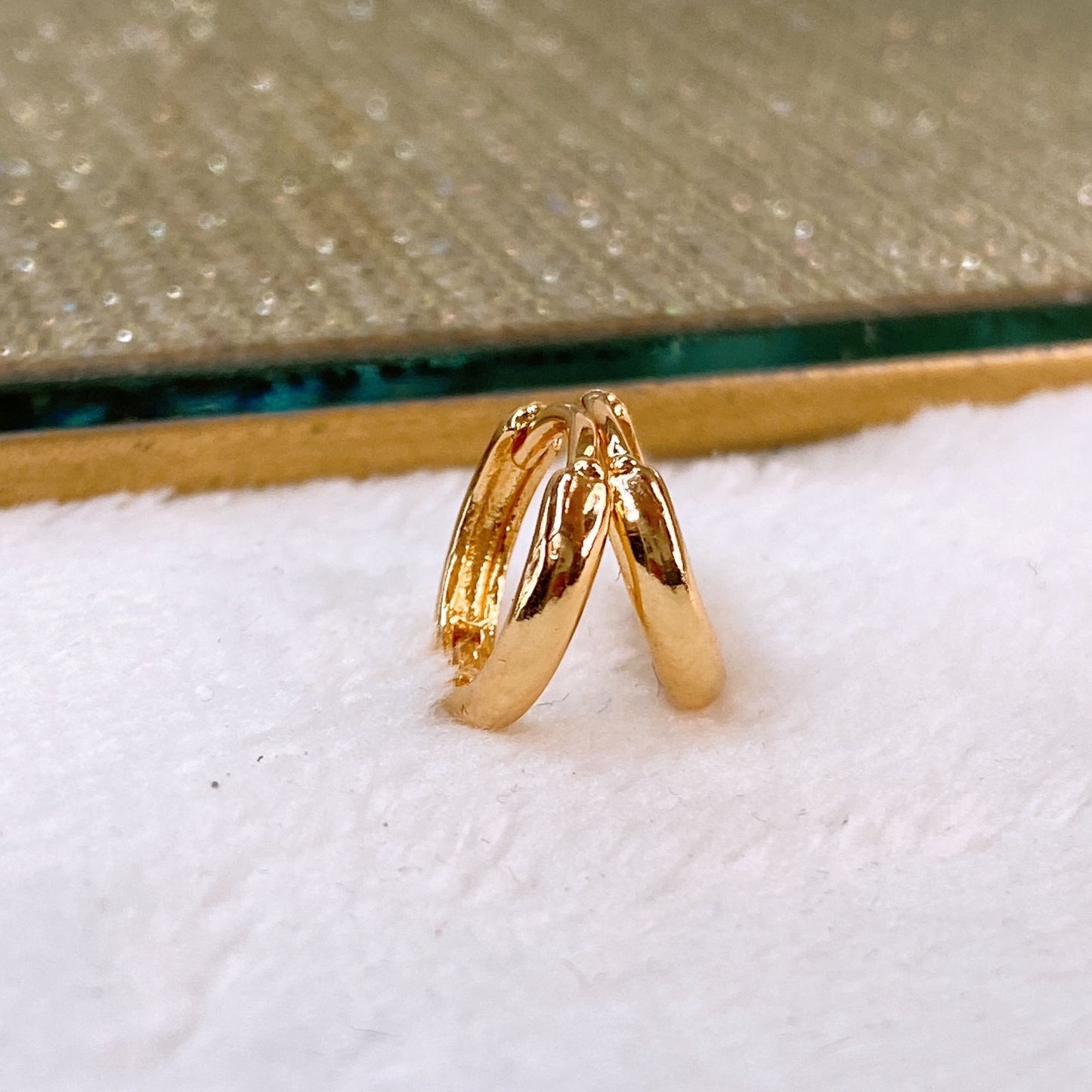 Arete de Chapa de Oro COA2500-1