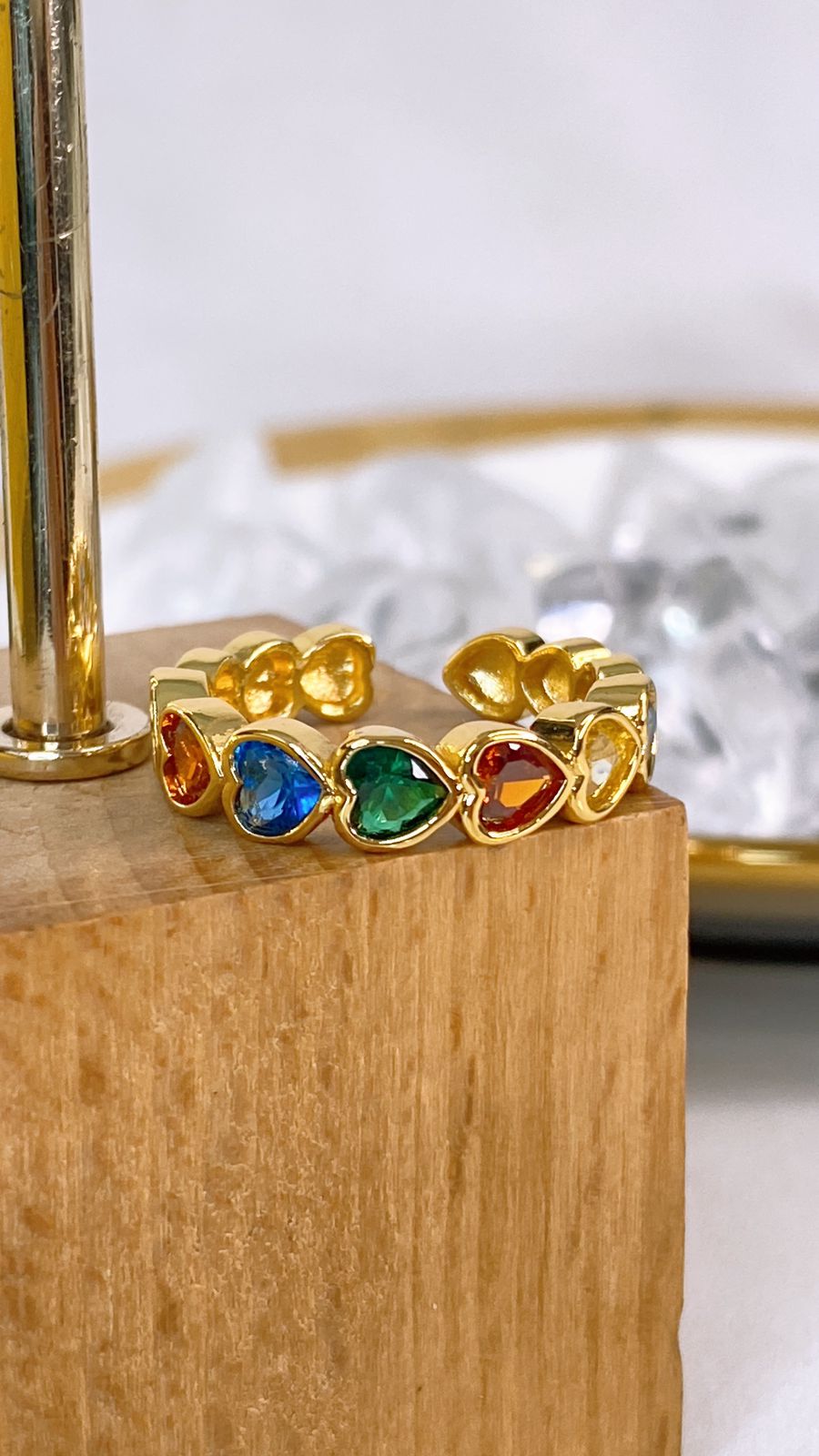 Anillo Chapa de Oro Ajustable ACO1606-1