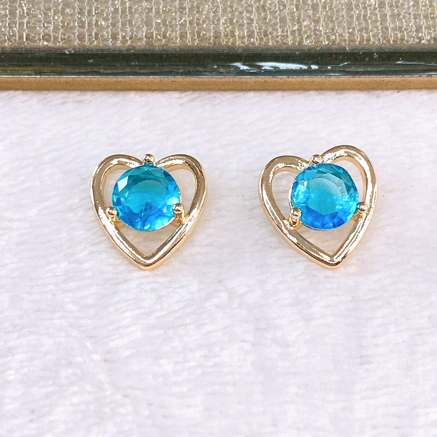Arete de Chapa de Oro COA2550-3