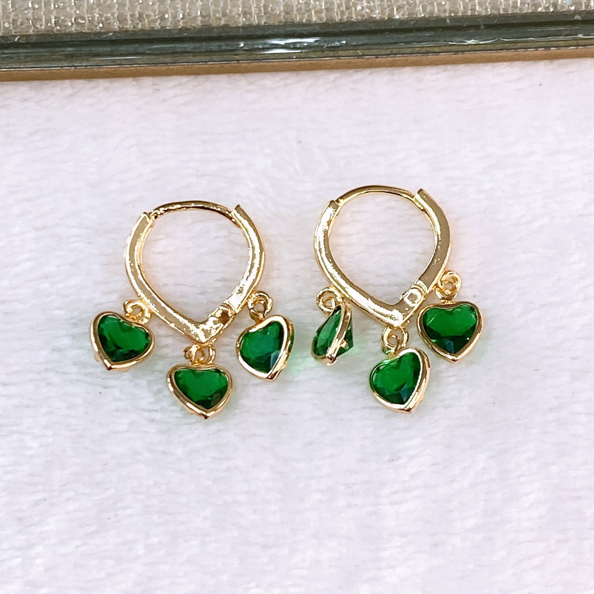 Arete de Chapa de Oro COA2548-6