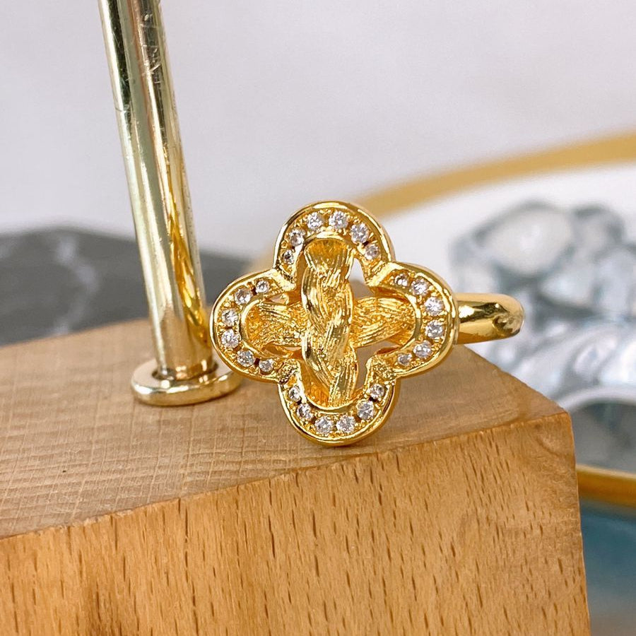 Anillo Chapa de Oro Ajustable ACO1612-1