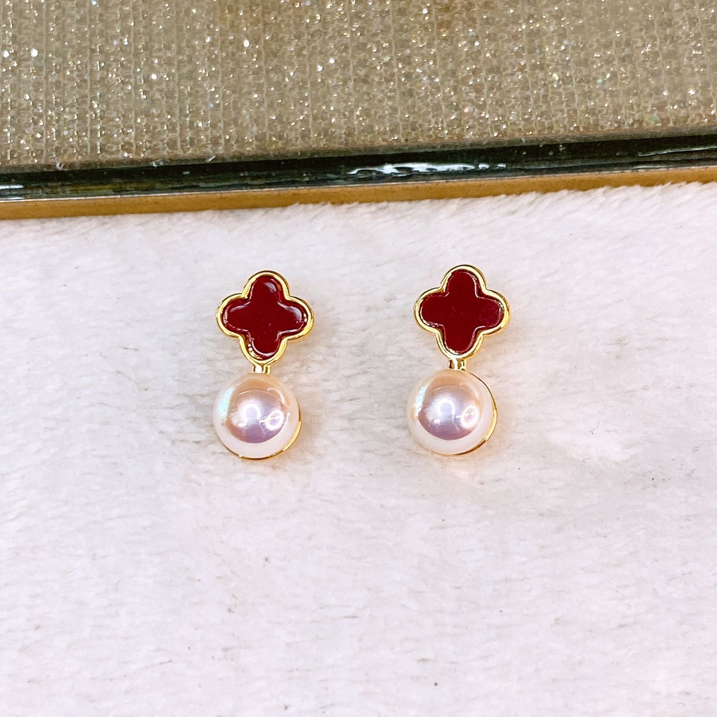 Arete de Chapa de Oro COA2637-1