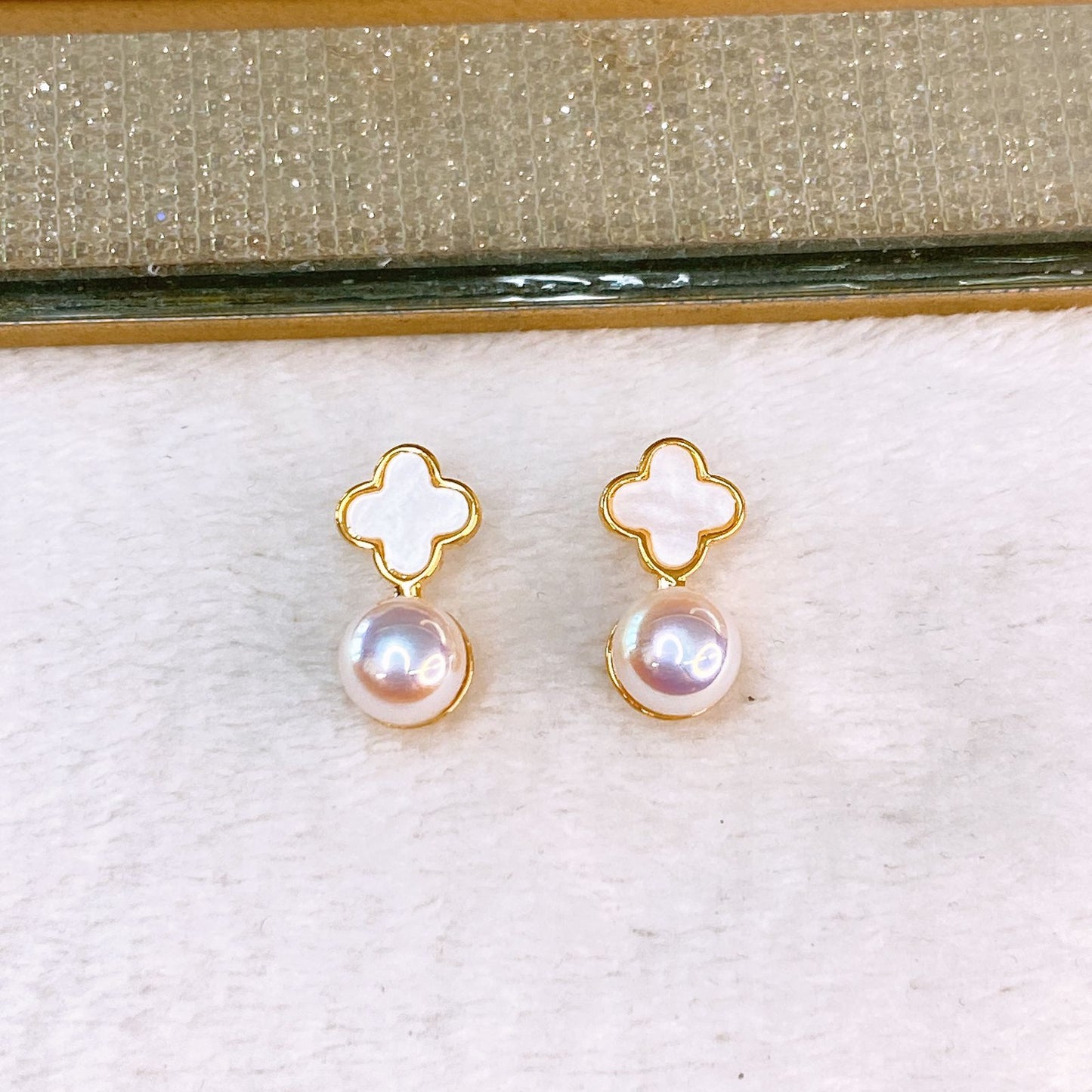 Arete de Chapa de Oro COA2637-2