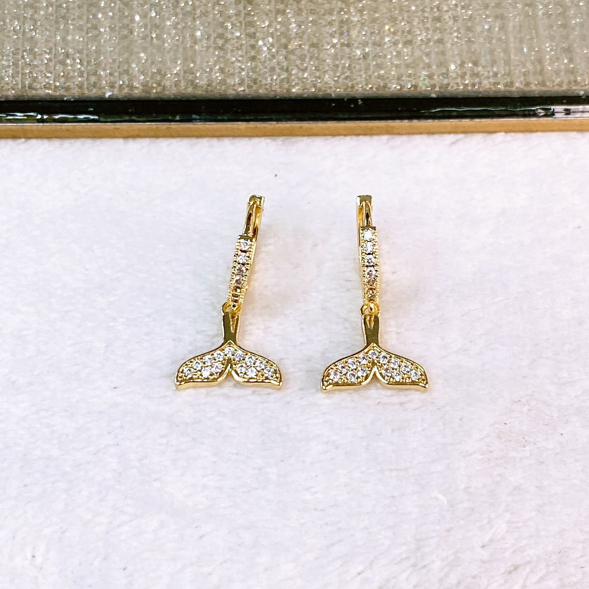 Arete de Chapa de Oro COA2622-1