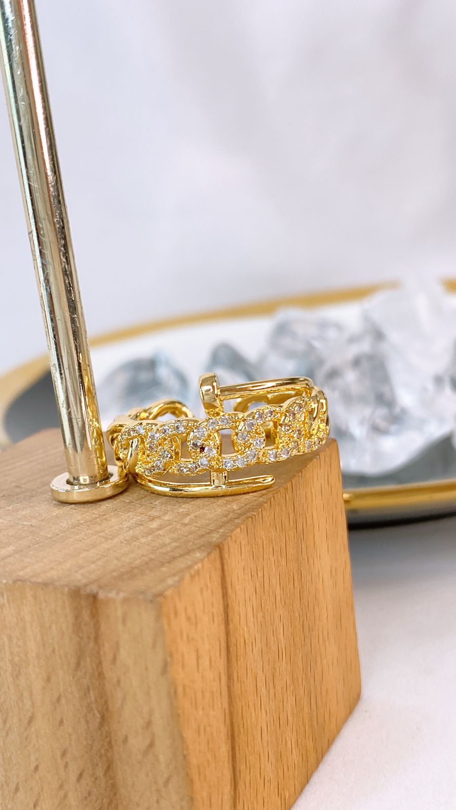 Anillo de Oro Laminado Ajustable ACO1635-1