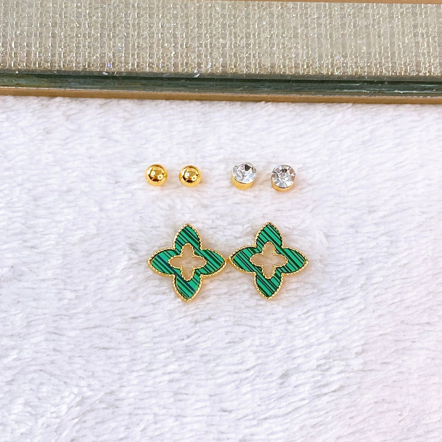 Set de Aretes de Acero Inoxidable AAI2708-2