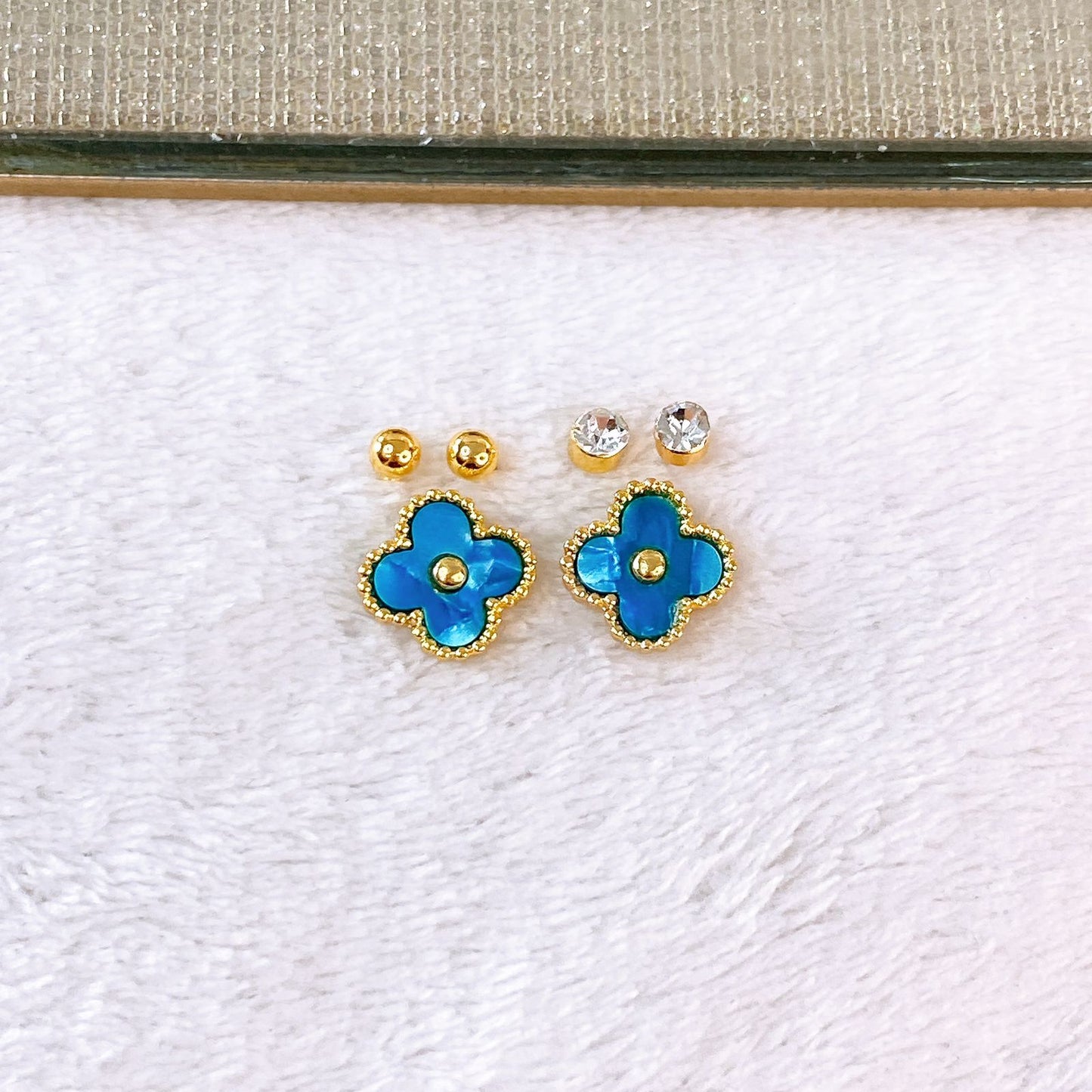 Set de Aretes de Acero Inoxidable AAI2709-4