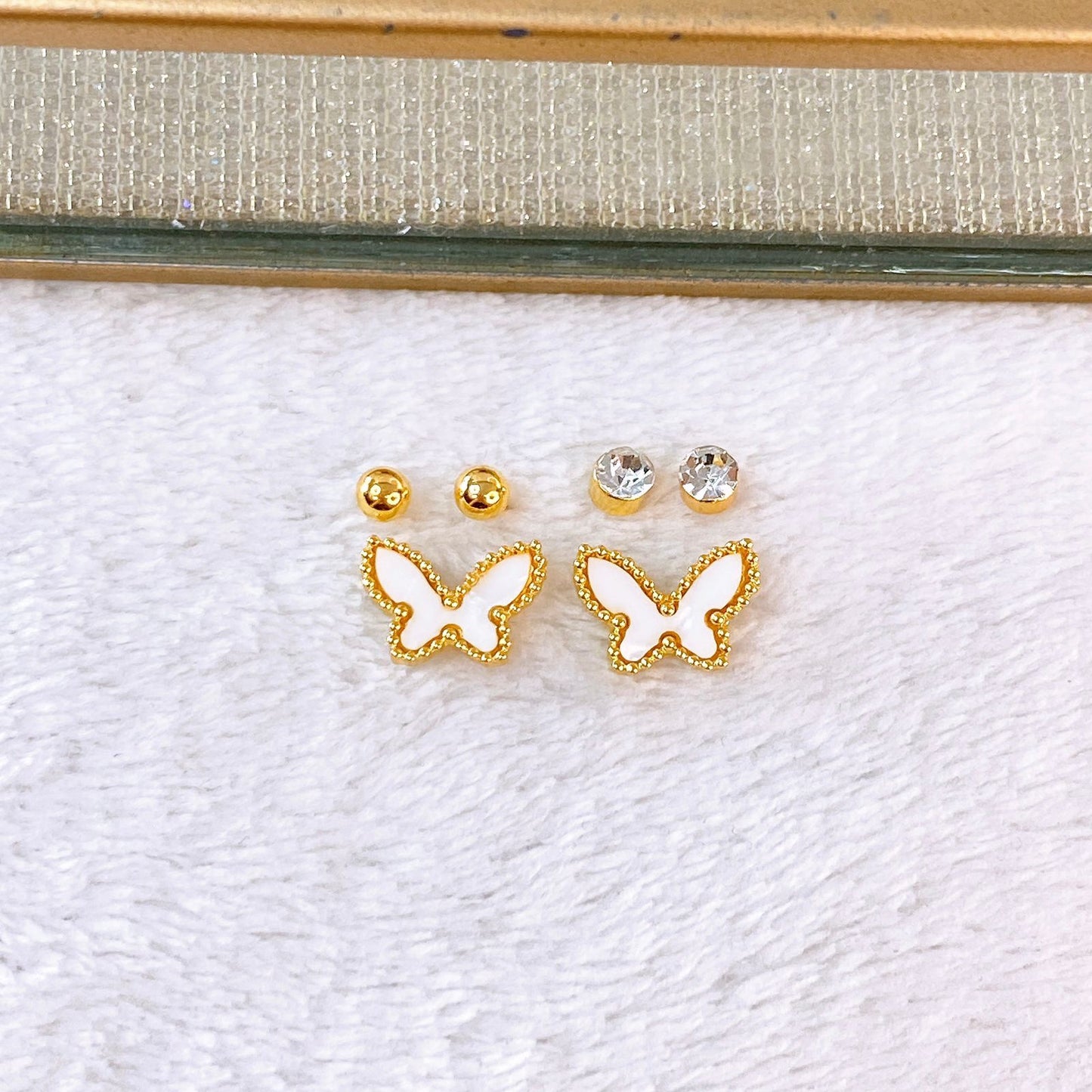 Set de Aretes de Acero Inoxidable AAI2706-2