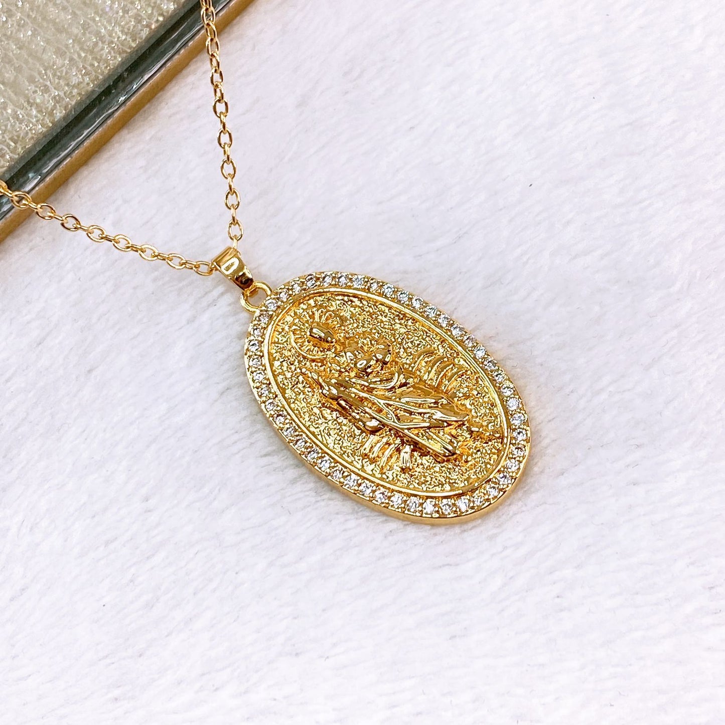 Collar y Dije de Oro Laminado CC2454-1