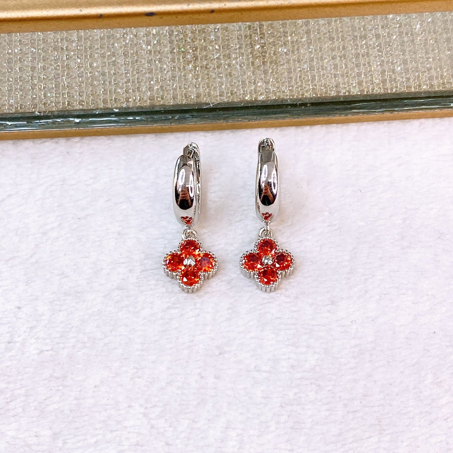 Arete de Chapa de Oro COA2724-2