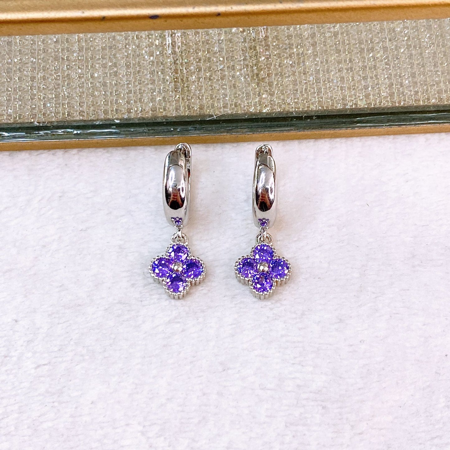 Arete de Chapa de Oro COA2718-2