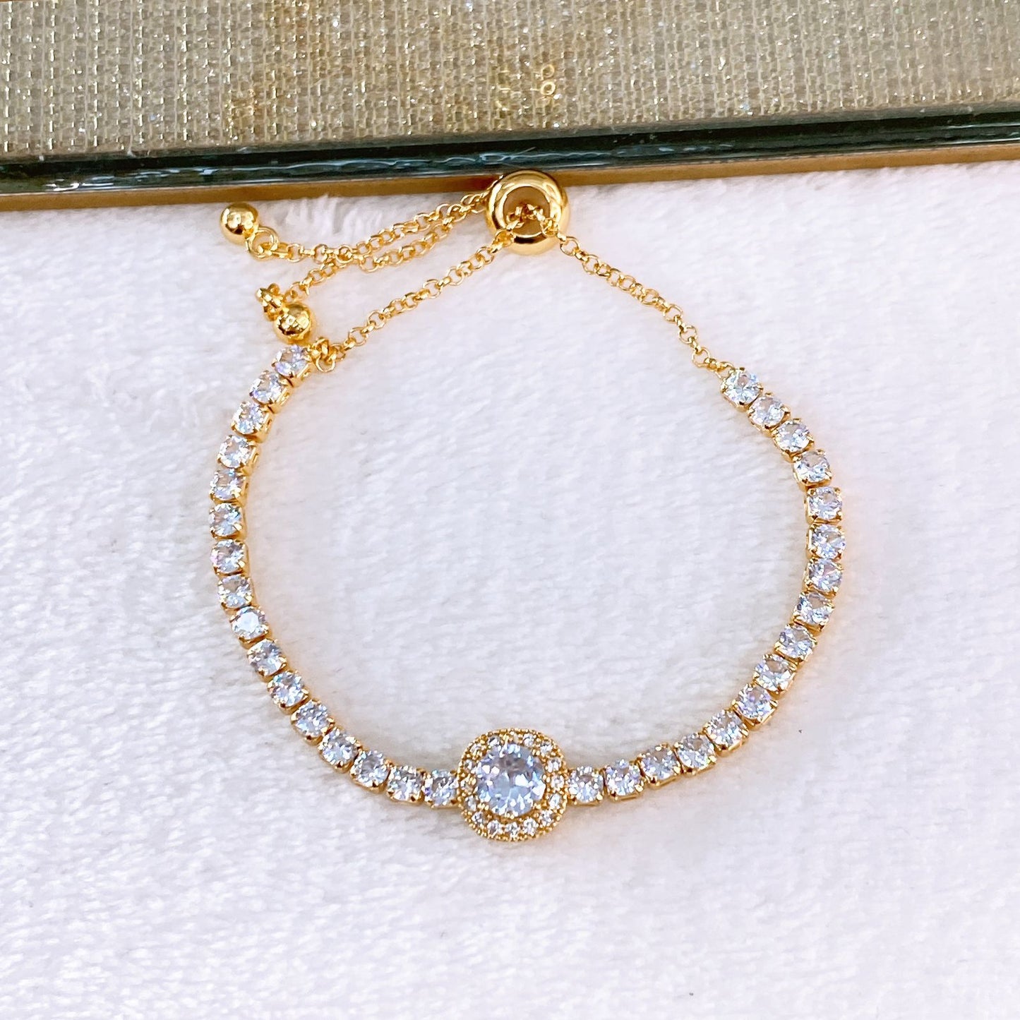 Pulsera de Chapa de Oro COP1785-1