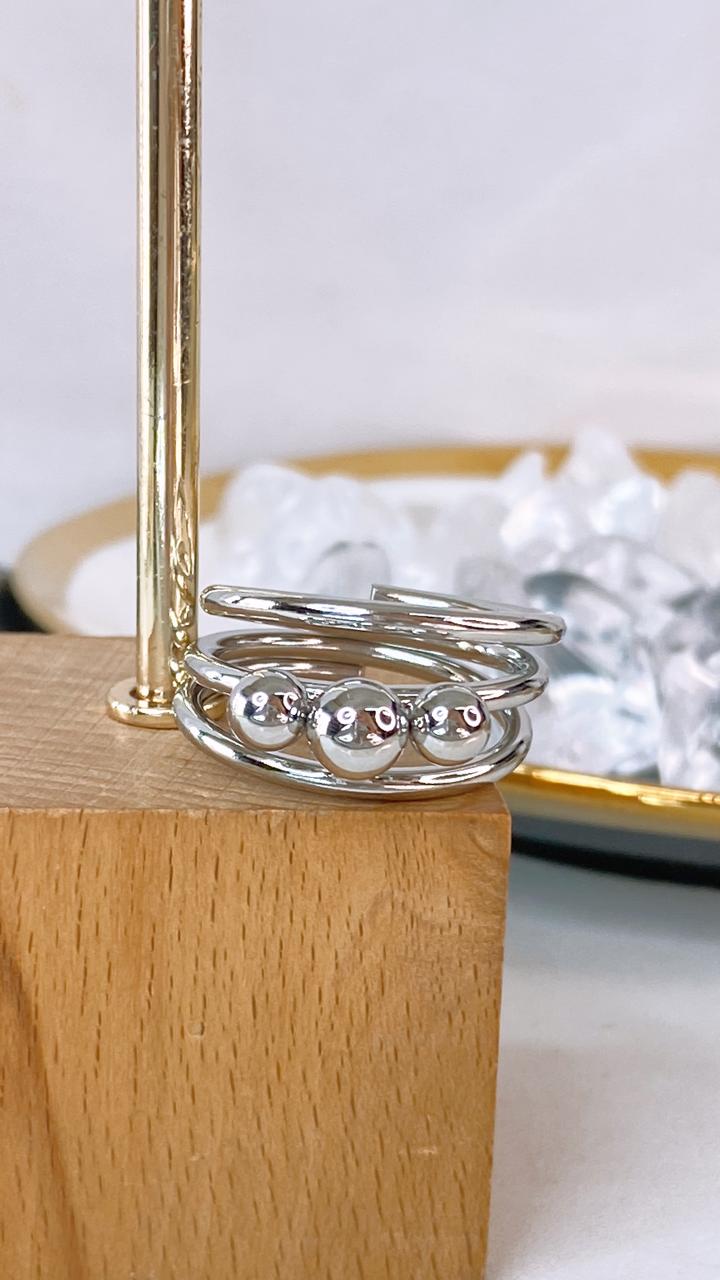Anillo de Acero Inoxidable Ajustable RAI1265-2