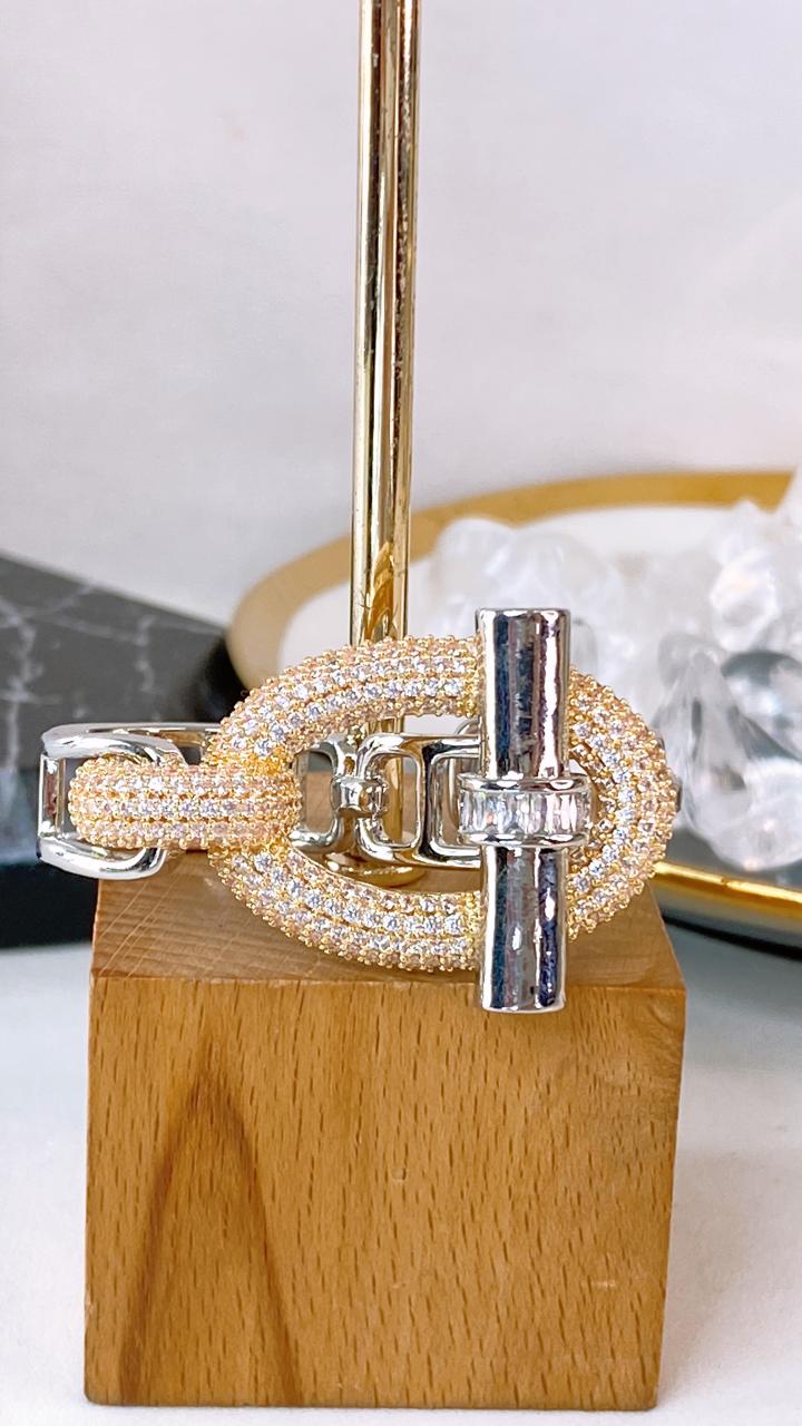 Anillo Chapa de Oro Ajustable ACO1662-1