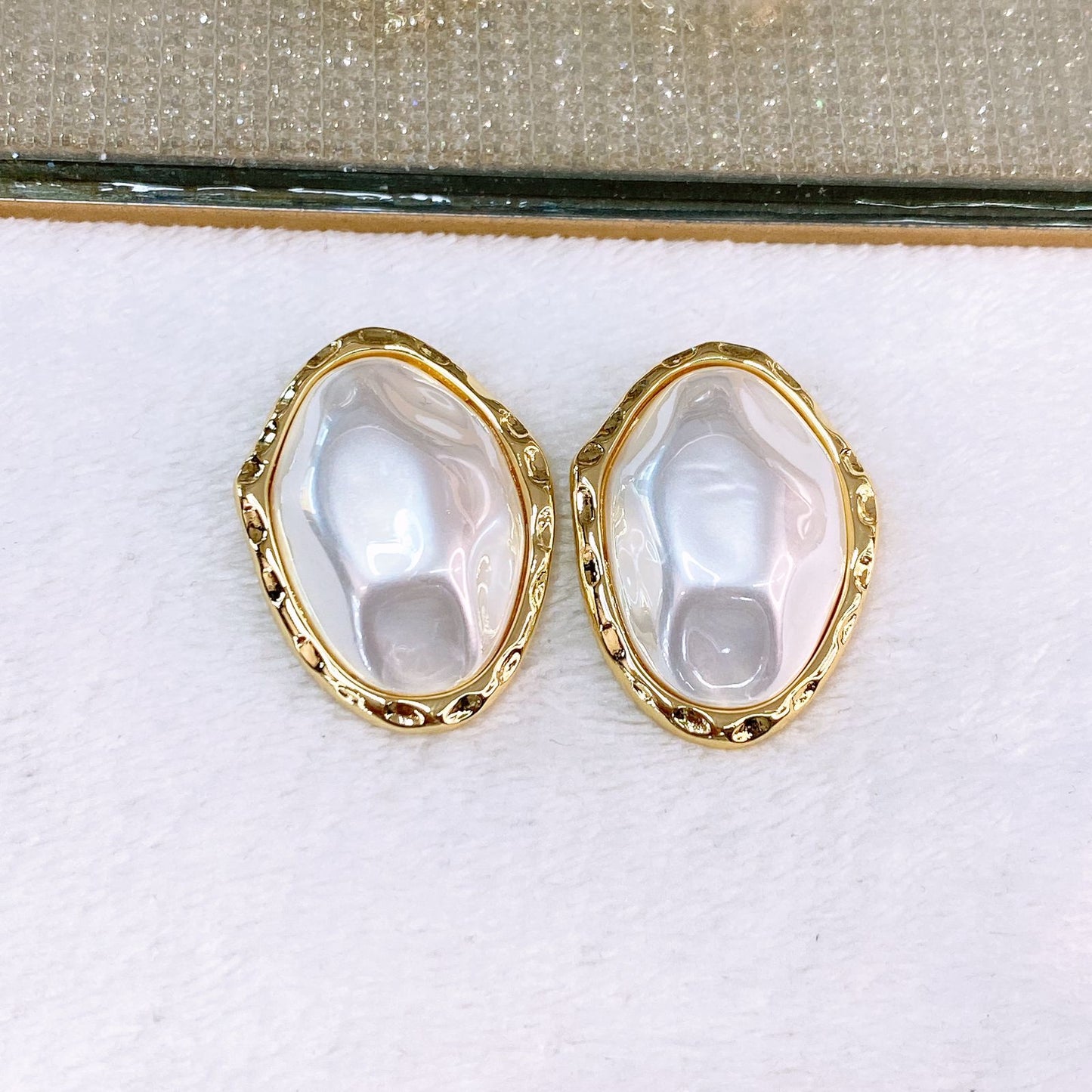 Arete de Chapa de Oro COA2758-1