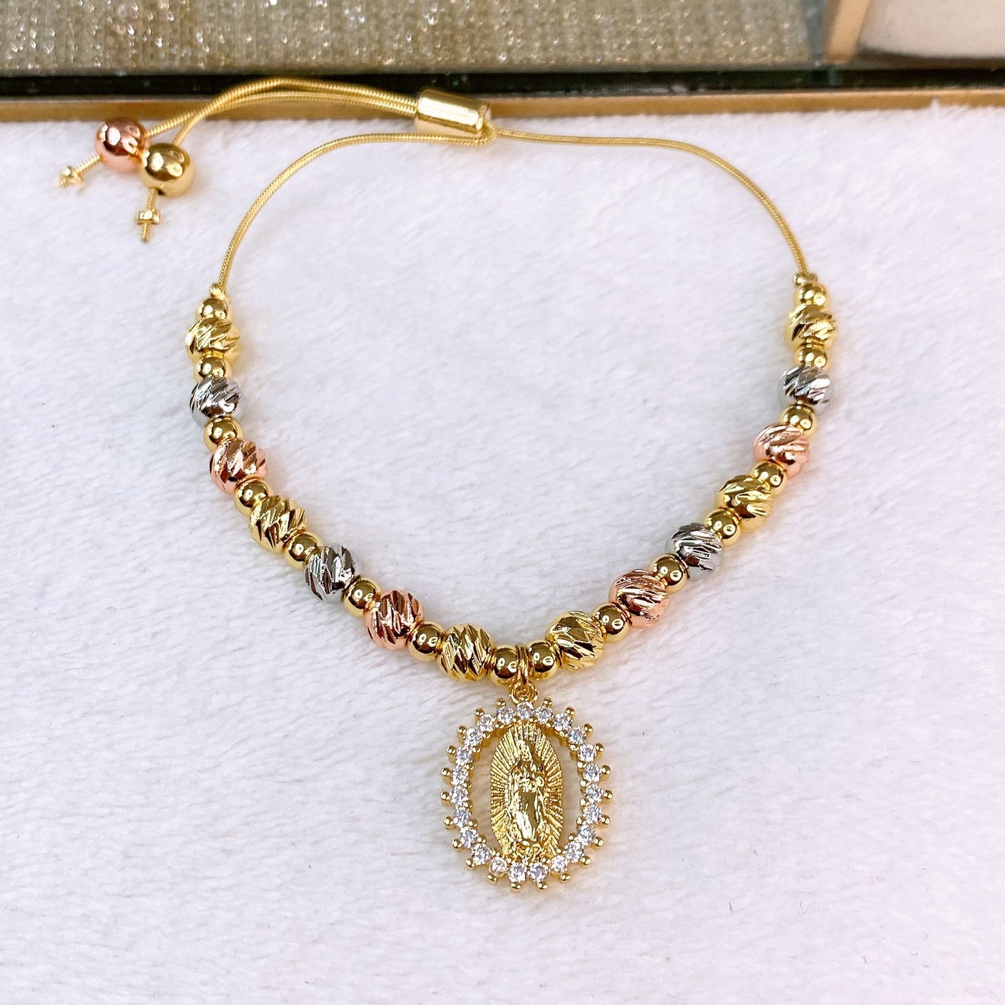 Pulsera de Chapa de Oro COP1801-1