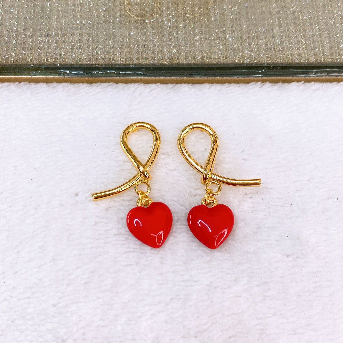 Arete de Chapa de Oro COA2762-1