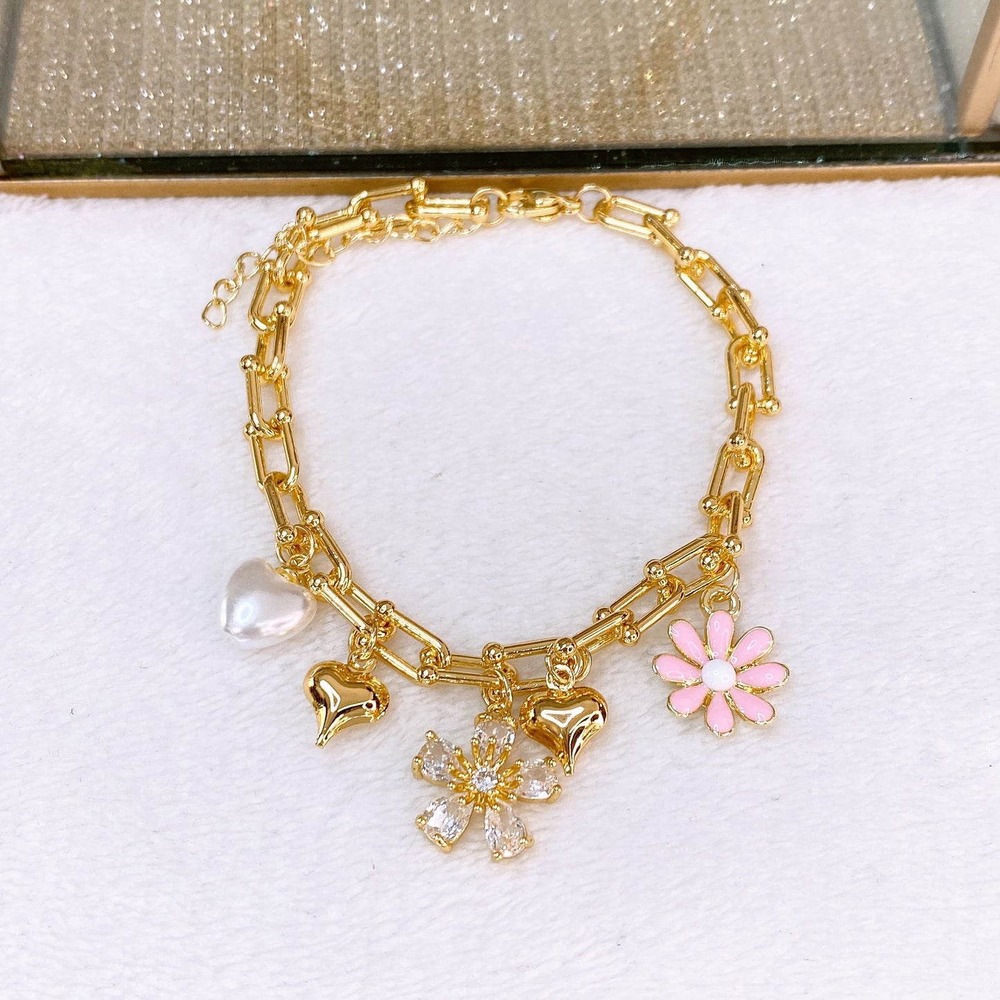 Pulsera de Chapa de Oro COP1834-1