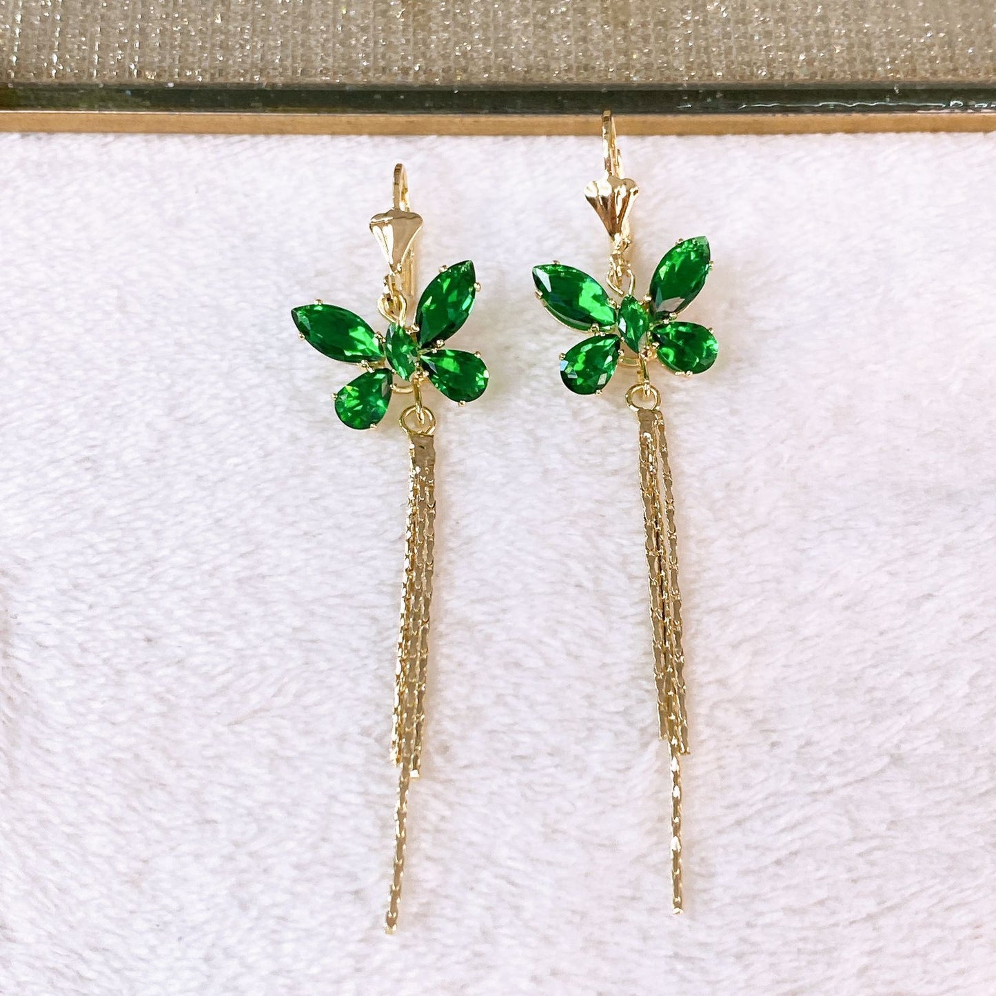 Arete de Chapa de Oro COA2764-5