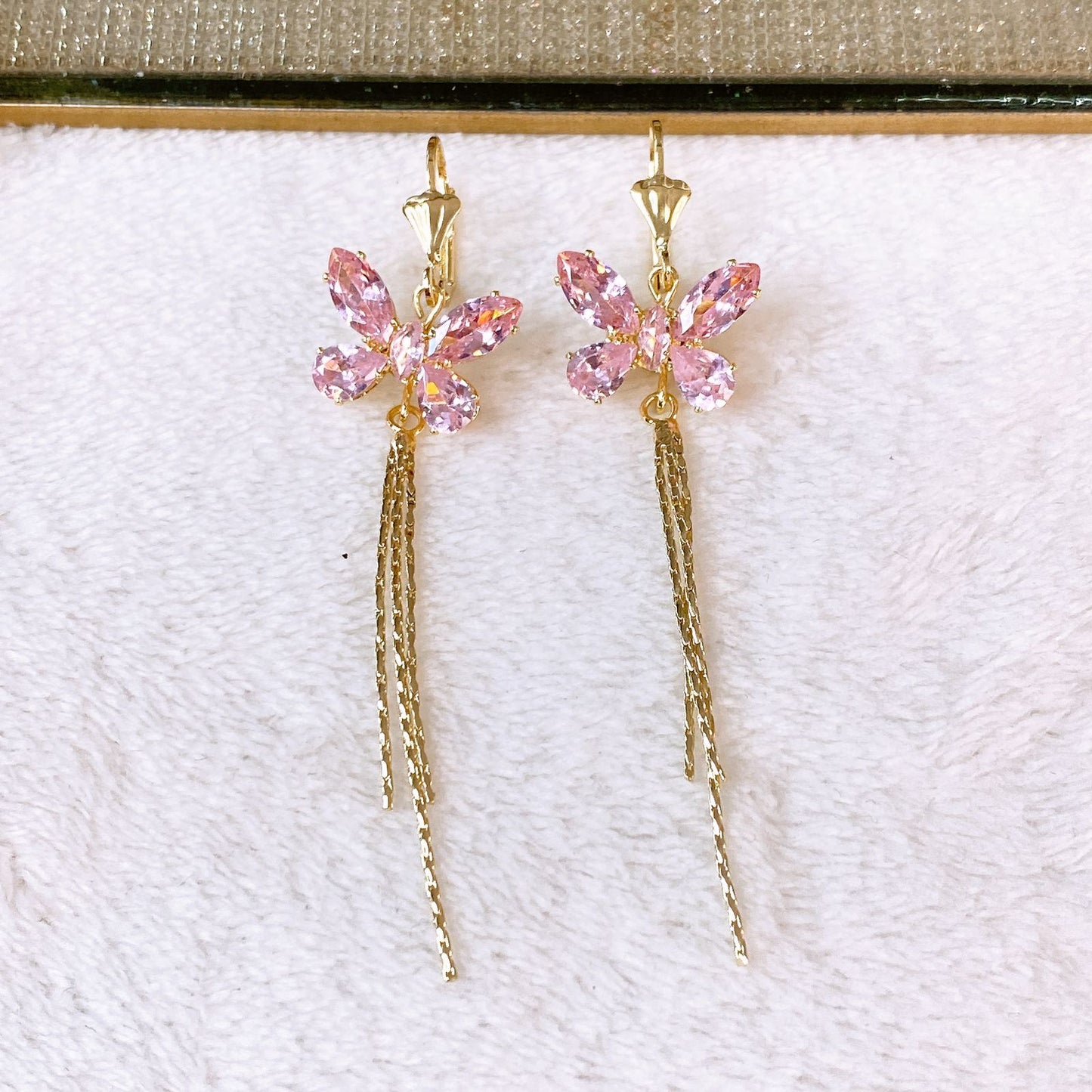 Arete de Chapa de Oro COA2764-4